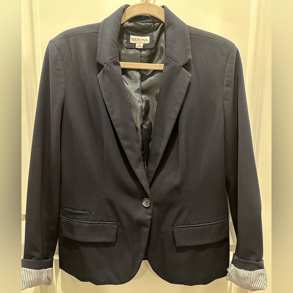 MERONA NAVY BLAZER - SIZE 12